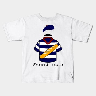 French style baguette Kids T-Shirt